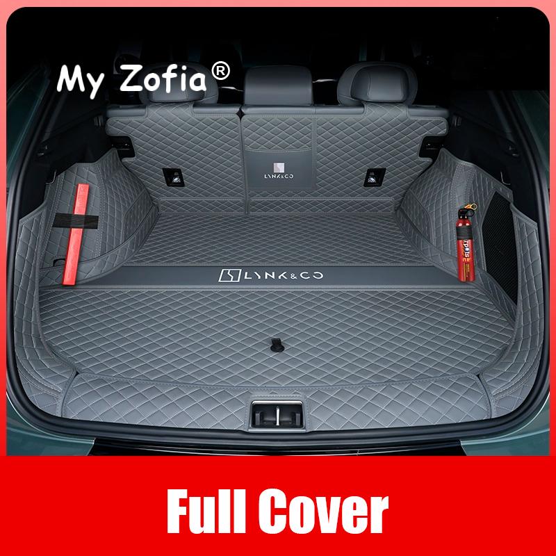 For Lynk & Co 08 EMP 2024 2025 2026 Car Boot Mat Rear Trunk Liner Cargo Leather Floor Carpet Tray Protector Accessories Mats