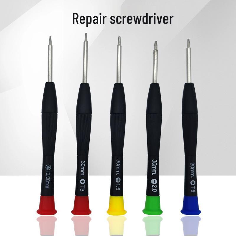 Precision Magnetic Screwdriver for Mobile Phones and Watches - T-type 0.6Y & 0.8 Pentalobe Bits