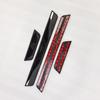 4PCS Plastic Stainless Steel Car Accessories Auto Door Sill Pedal Welcome Scuff Plate Cover