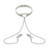 Elegant Choker with Nipple Clamps: Adult Training & Flirting Toy for Couples