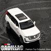 1/32 Model Samochodu ze Stopu Cadillac Escalade Wysoka Symulacja Odlewy Zabawka z Dźwiękiem i Światłem Pojazdy Pull Back Dekoracja Zabawki dla Dzieci