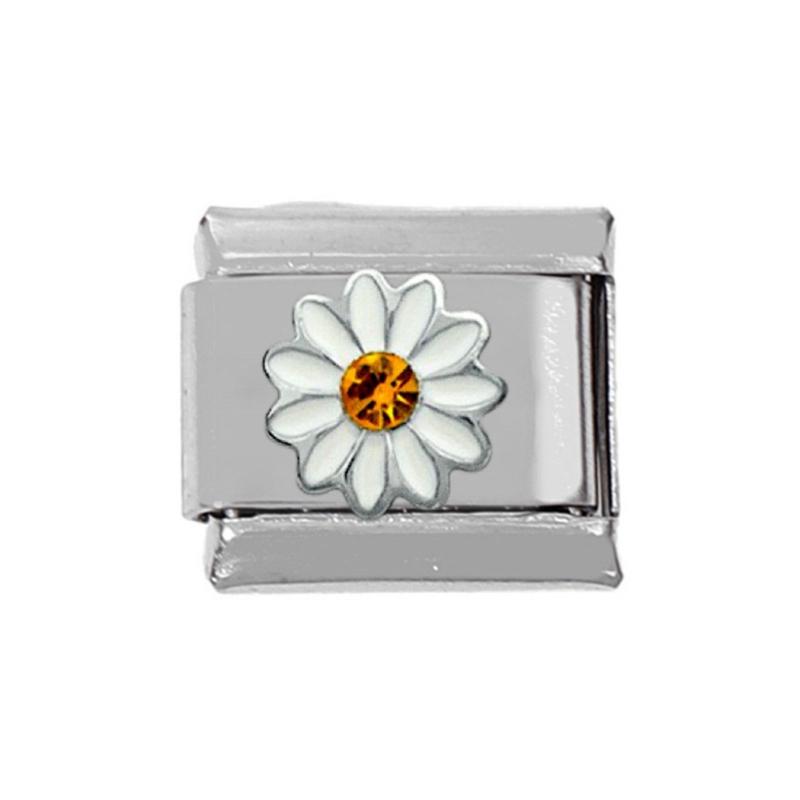Fashion Flower Charm Italian Links Fit for 9mm Bracelet Stainless Steel Jewelry Making DIY Handmade Women Jewelry Gift