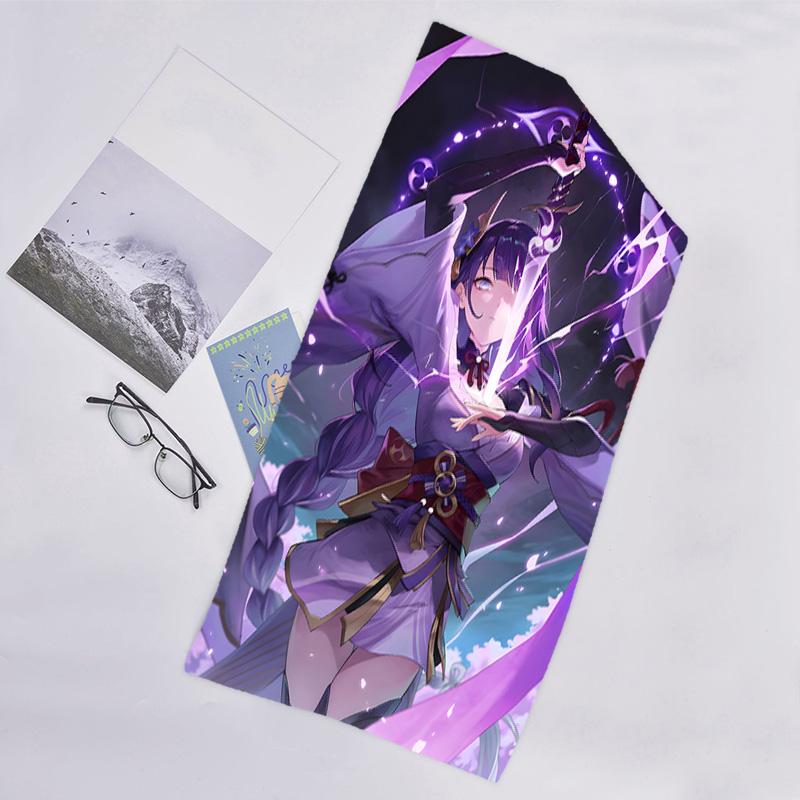 1pc Genshin Impact Beelzebul2 Beach Towel, Beach and Seaside Swimming Pool Equipment, Fashion Pattern, Rectangular, Travel Essentials