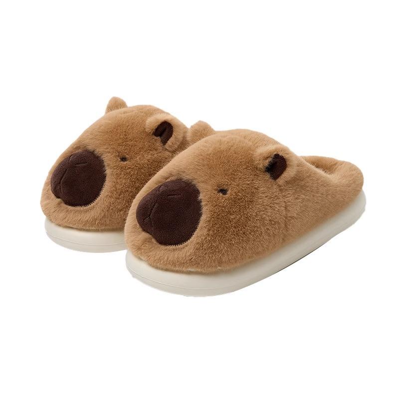 Cute cotton slippers women's winter new outer wear thick-soled cotton shoes women's warm confinement cotton shoes