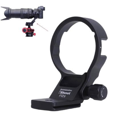 iShoot CNC Camera Tripod Mount Lens Support Lens Bracket Tripod Tripod Mount Compatible with Nikon FTZII Mount Adapter Bayonet Converter Bottom Quick