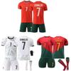 Miami Black Sport Socks T Shirt Shorts Childrens Soccer Uniform With Polyester Fabric And Breathable Design For Kids Sports