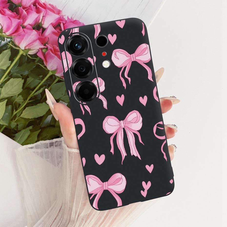 Fashion Letter Phone Case For Tecno Camon 50 4G Back Cover For Tecno Camon50 4G CN5 Soft Black Silicone Cases