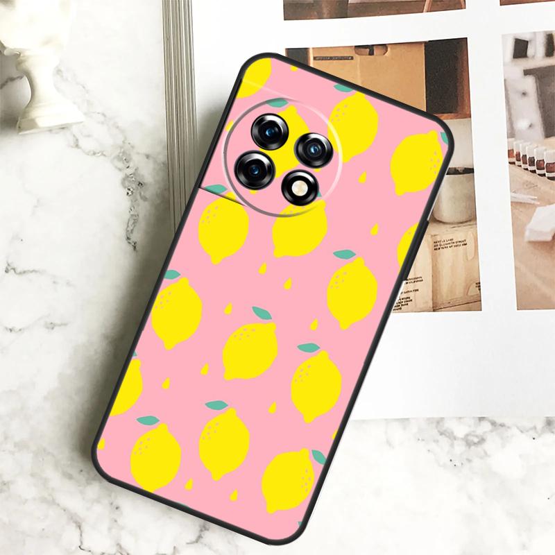 Etui Summer Fruit Lemon do OnePlus 11 12 12R 9 10 Pro 10R 9R 8T 10T Nord CE 2 3 Lite 2T N10 N20 N30 CE4
