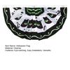 Halloween Flag Fan Shaped Room Flag Creative Printed Outdoor Banner Easy to Install Festive Atmosphere Decoration Hanging Flag