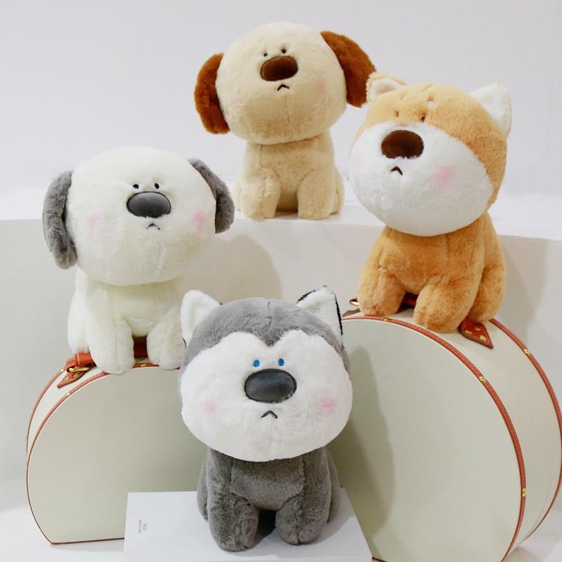 Adorable Husky Stuffed Animal Toy For Kids Soft And Cuddly Plush With Pp Cotton Filling, 25cm