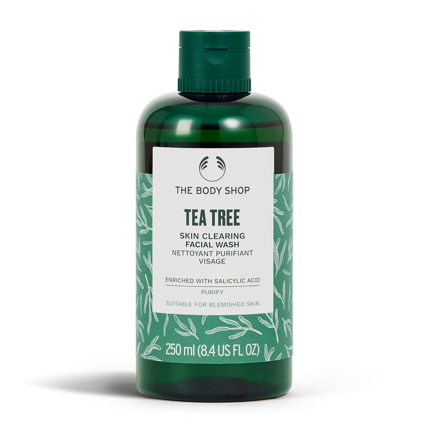 

The Body Shop Tea Tree Skin Clearing Face Wash Gel Cleanser for Blemished Skin Vegan 250 ml Pack of 1 Tea Tree Oil