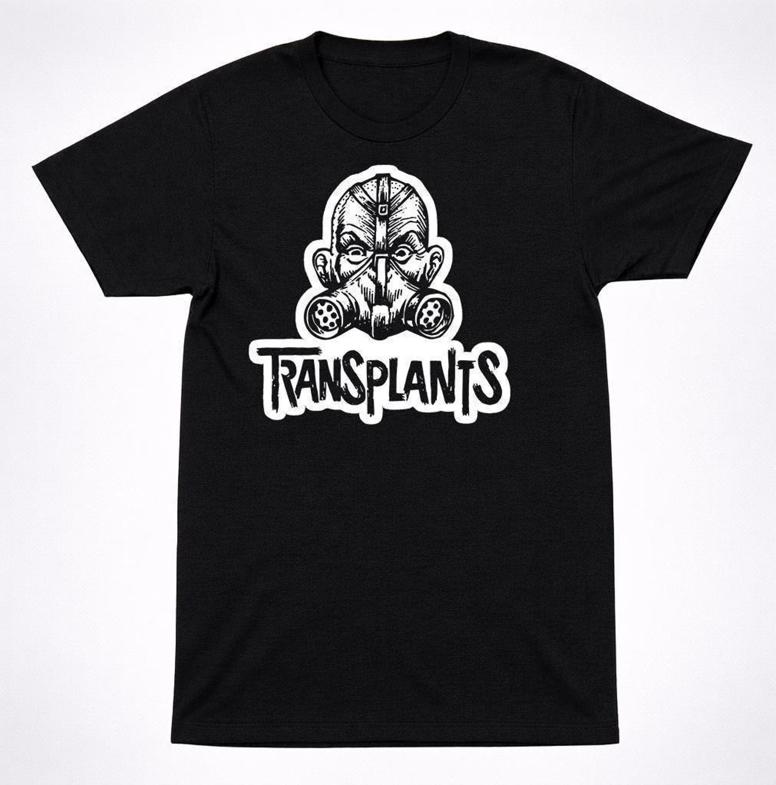 Transplants Gas Mask Punk Rock Tee: Bold Street Hardcore Band Design, Soft Unisex Fit | Aggressive Graphic, Music Fan Apparel M
