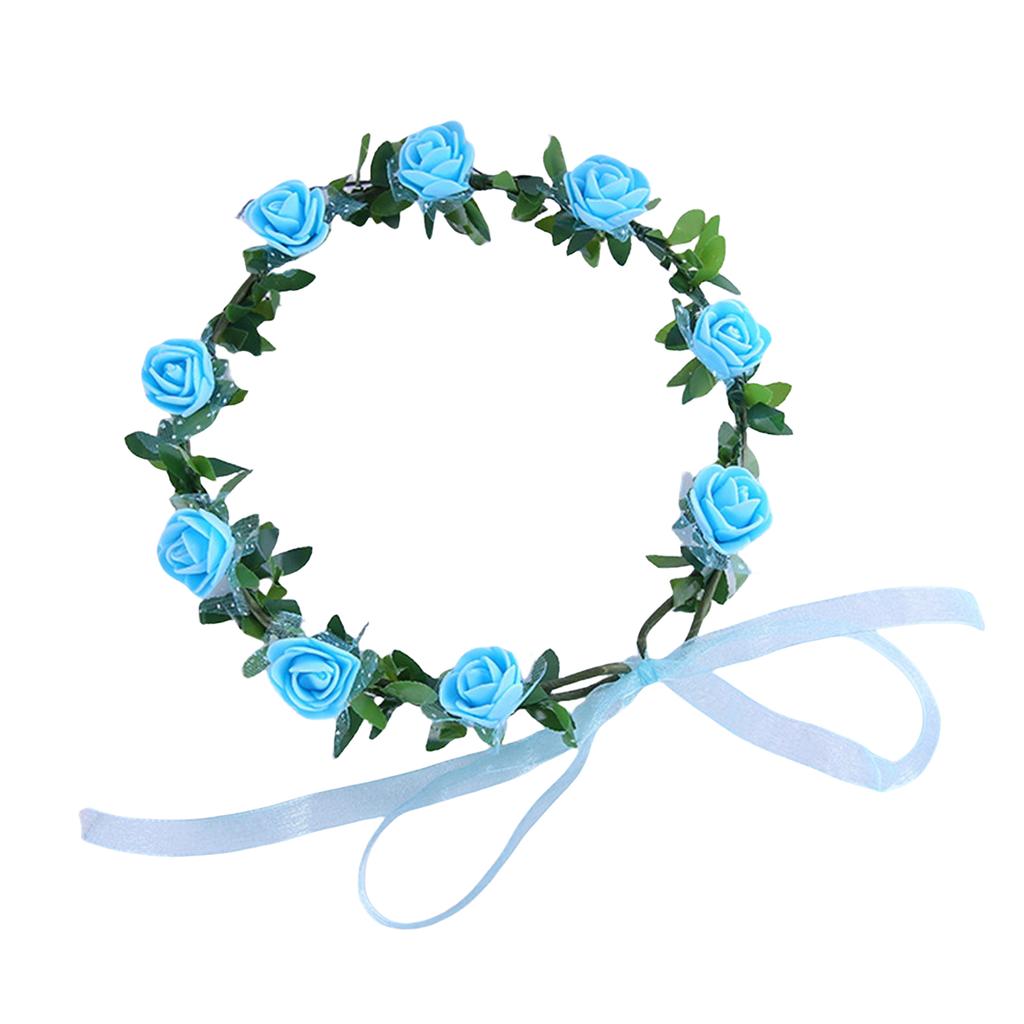 Stylish Flower Crown Headband for Weddings Parties and Festivals with Unique Colors and Comfortable Party Headwar