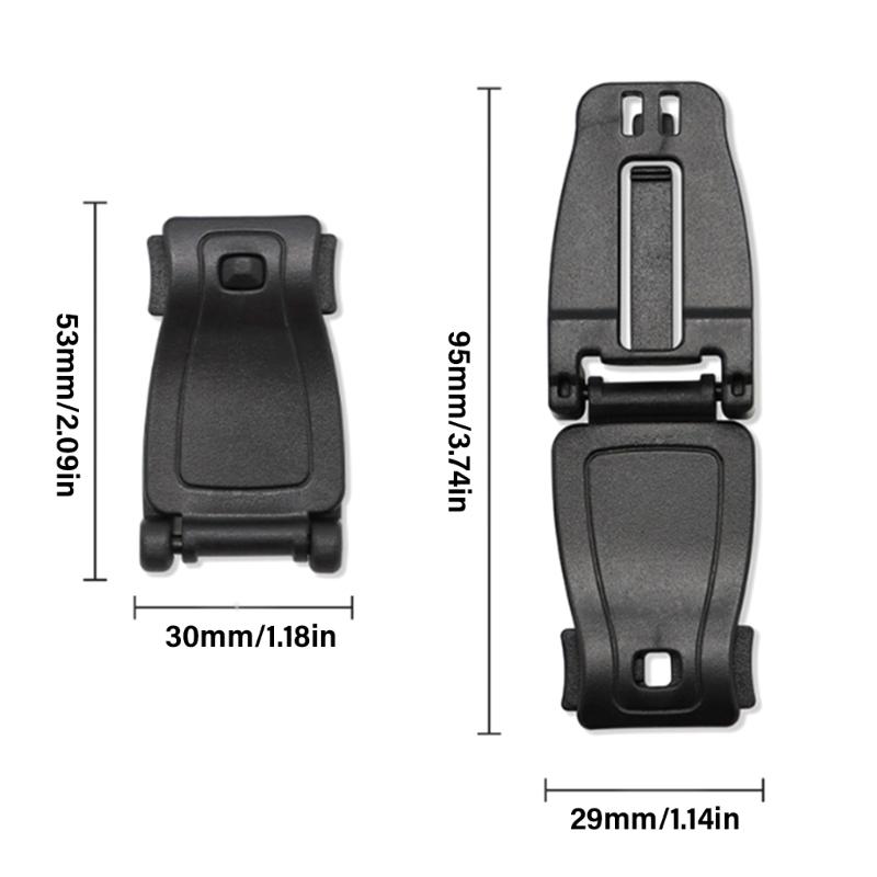 5Pcs Webbing Buckle Connector Fixed Buckle Webbing Clip Accessories Strap Buckle Button Backpack Connecting Buckle Set