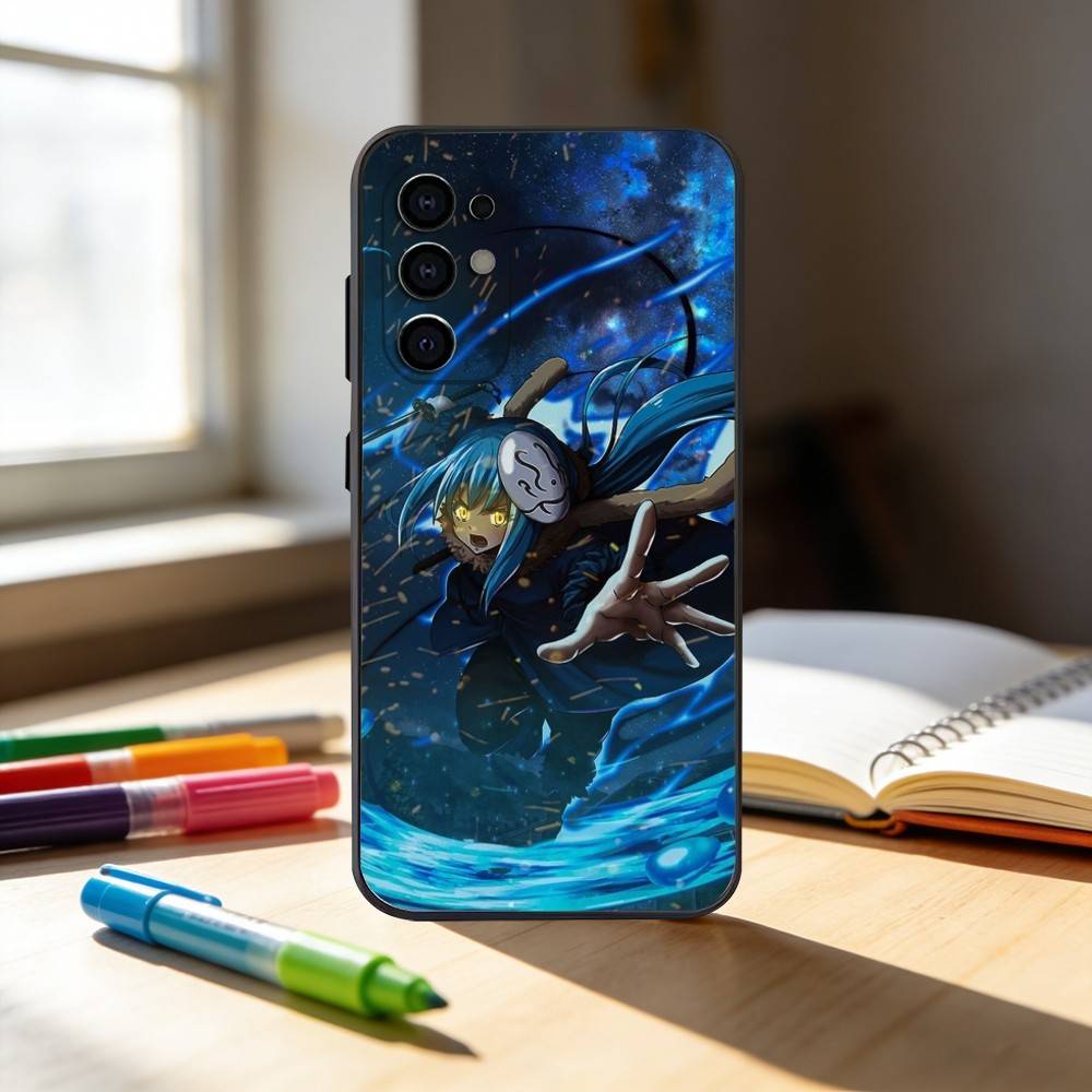 R-Rimuru-U Tempest T-Tensei Phone Case For Samsung S25,S24,S21,S22,S23,S30,Ultra,S20,Plus,Fe,Note,10,9,5G Black Cover