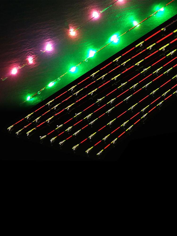55cm Fast LED Raft Tip Replacement Half Full Titanium Alloy Eye-catching Painting Fishing Rod Tip Fishing Tackle
