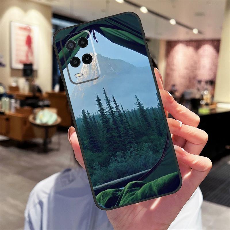 Camping Nature Mountain Case For Oppo A40 A60 A80 A18 A38 A58 A78 A98 A16 A76 A96 A15 A17 A77 A74 A94 A54 A57S Cover