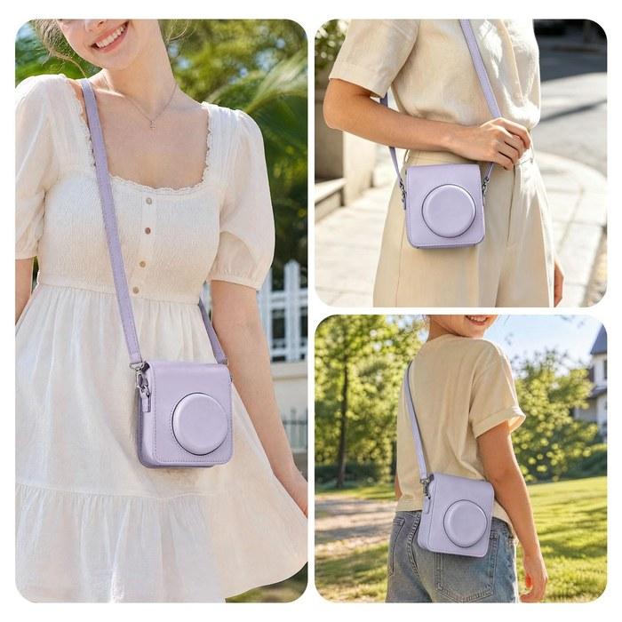 Rieibi Instax Mini 13/Mini 12 Camera Case - Lilac Purple