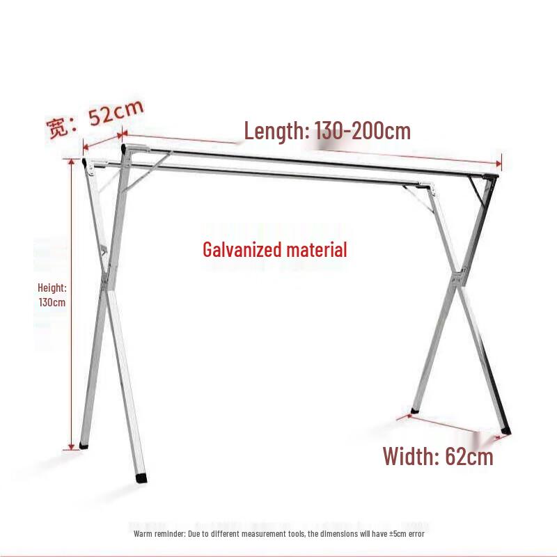 miflame Foldable Double Pole Drying Rack