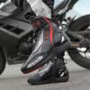 37-46 Men/Women High Top Genuine Leather Sports Shoes Rotating Button Outdoor Cycling Sports Motorcycle Boots