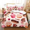 Bedding Set Pink Love Heart Duvet Cover Boy, Kid's Fashion Quilt Cover Girls Room Cute Sweets Bedding King/Queen Duvet Cover Set