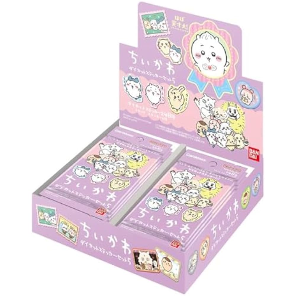 Bandai (BANDAI) Chiikawa Die-cut Sticker Set 5 (Pack) (BOX) 20 Packs