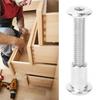 10 Pairs Hex Socket Screw Nut Kit 12mm Nickel Plated Carbon Steel Screw Nut KitM6 x 35