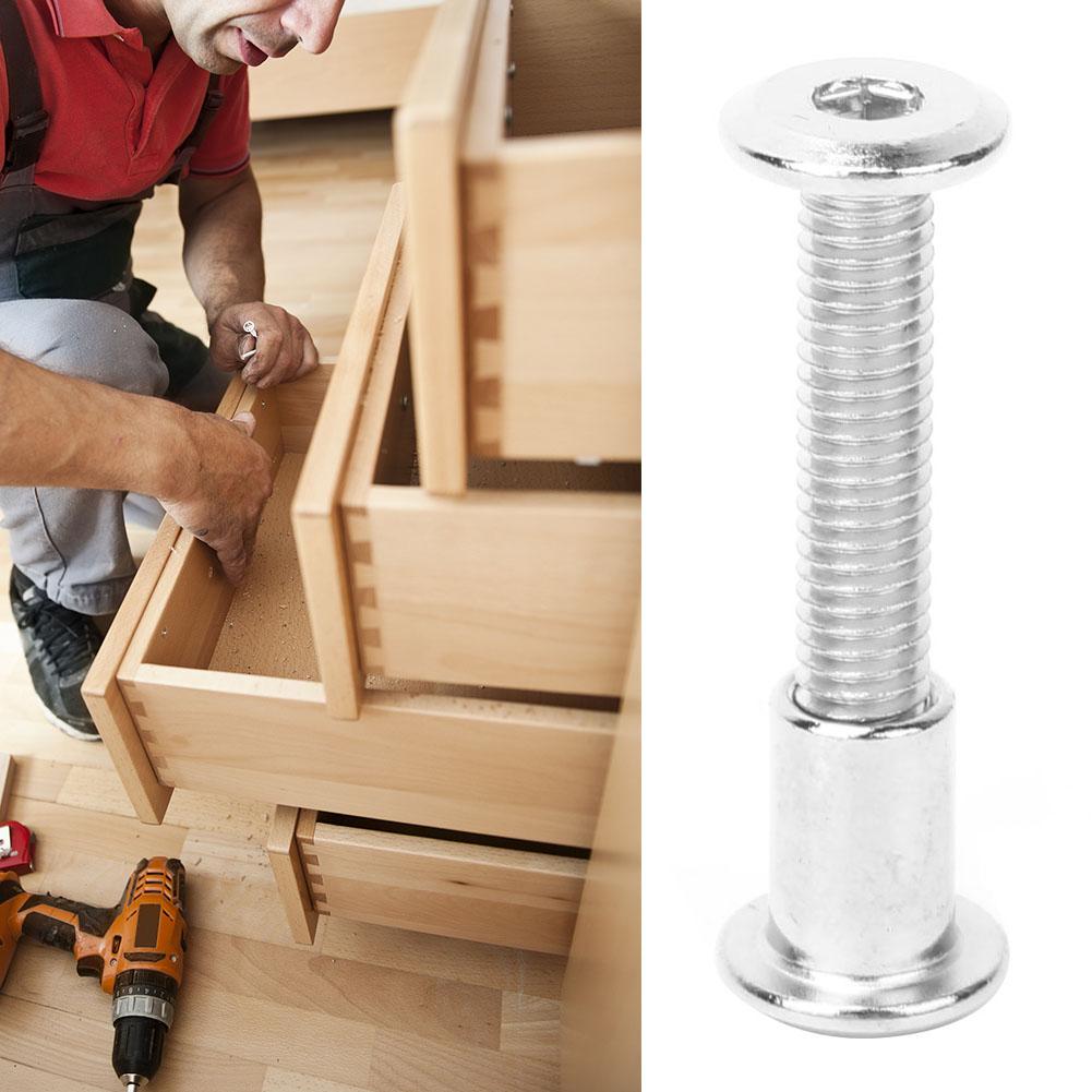 10 Pairs Hex Socket Screw Nut Kit 12mm Nickel Plated Carbon Steel Screw Nut KitM6 x 35
