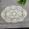 2Pcs French Embroidered Lace Placemats Table Mat Vintage Minimalist Style Coffee Coaster Wedding Kitchen Dining Table Cup Plate