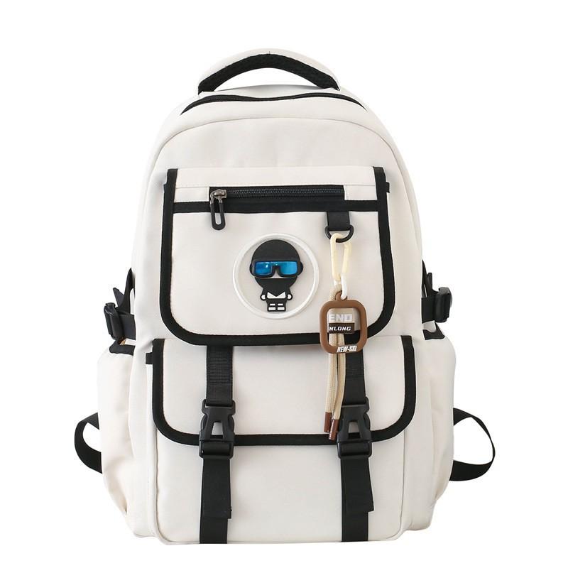 Large-capacity Schoolbag Male Junior High School Students Backpack Female 2024 New Casual Light Burden Reduction Computer Bag