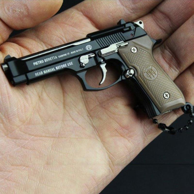 Новый брелок Мини брелок Пистолет Форма Брелок Съемный 1911 M92 Оружие ...