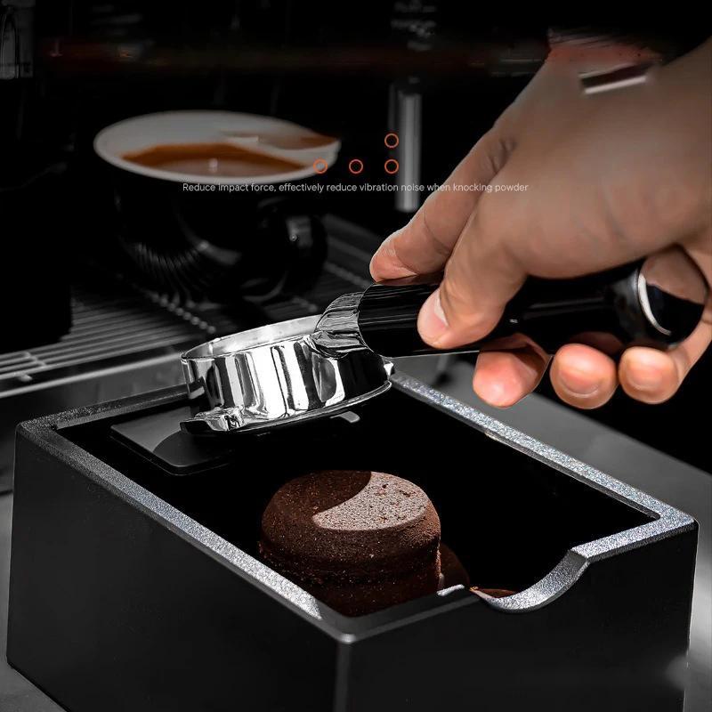 ABS Coffee Knock Box Espresso Grounds Container Detachable Knocking Slag Bucket Anti Slip Base Barista Accessories Maker Tools