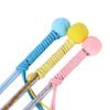 Cat Interactive Toy Comfortable Handle Soft Bell Delicate Tear-resistant Relieve Stress Vivid Color Flower Fairy Funny Cat Stick for Kitty