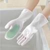 Housework Cleaning Gloves Laundry Waterproof Plastic Leather Household Cleaning Non-Slip Durable Kitchen Dishes And Dishes