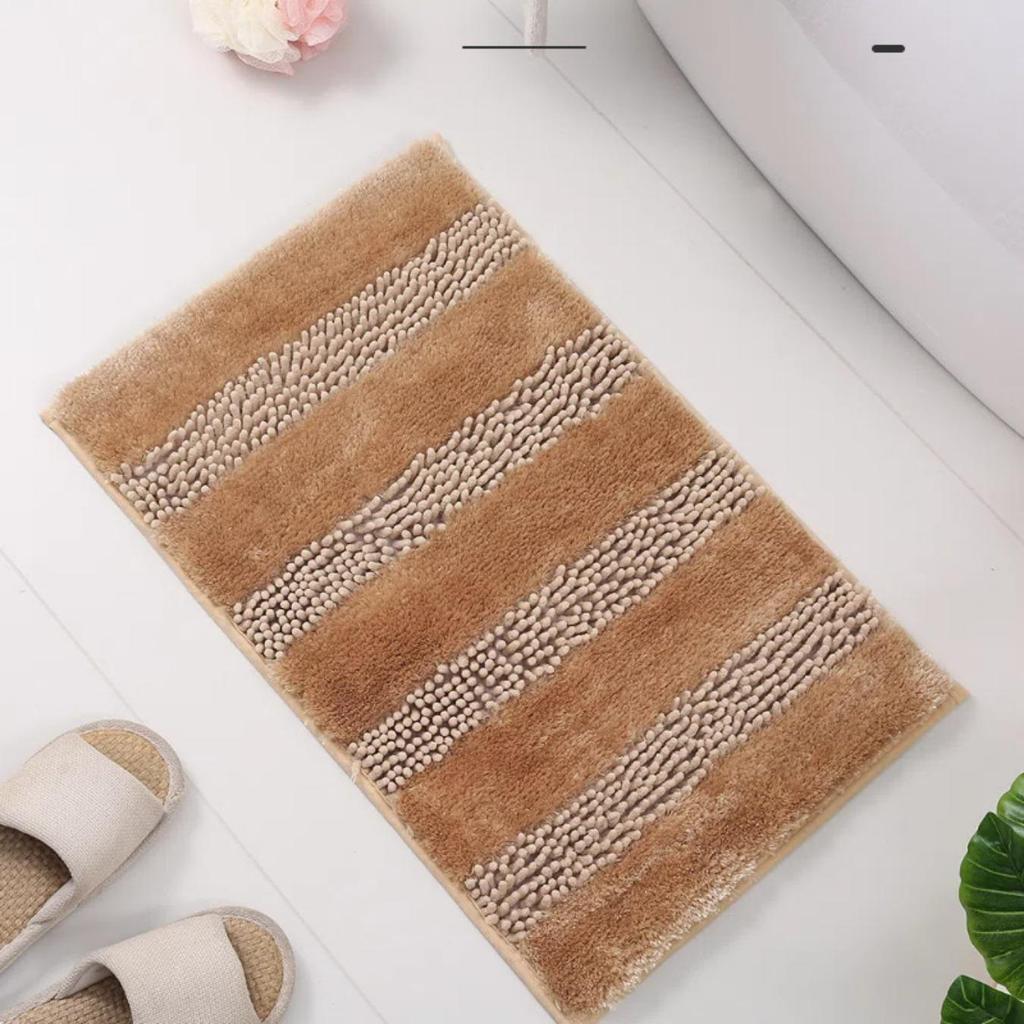Chenille Pearl Yarn Bathroom Thickening Mat Bath Non-slip Carpets In Wash Basin Bathtub Side Floor Rug Shower Room Doormat Memory Foam 3D Pad