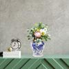 Vaso Azul Porcelana Pote de Templo Potes Decorativos Multi Uso Recipiente de Chá Exibição Flor Para