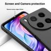 For ZTE Blade V70 Max Liquid Silicone Case Phone Back Cover with Hand Strap