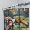 Colorful Koi Fish Shower Curtain Water Lilies Design for Bathroom Decor Waterproof Fabric Customizable Size