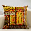 African Oil Painting Cushion Cover Dancing Girl Art Painting Sofa Decorative Pillowcase Home Living Room Pillow Cover 45x45cm