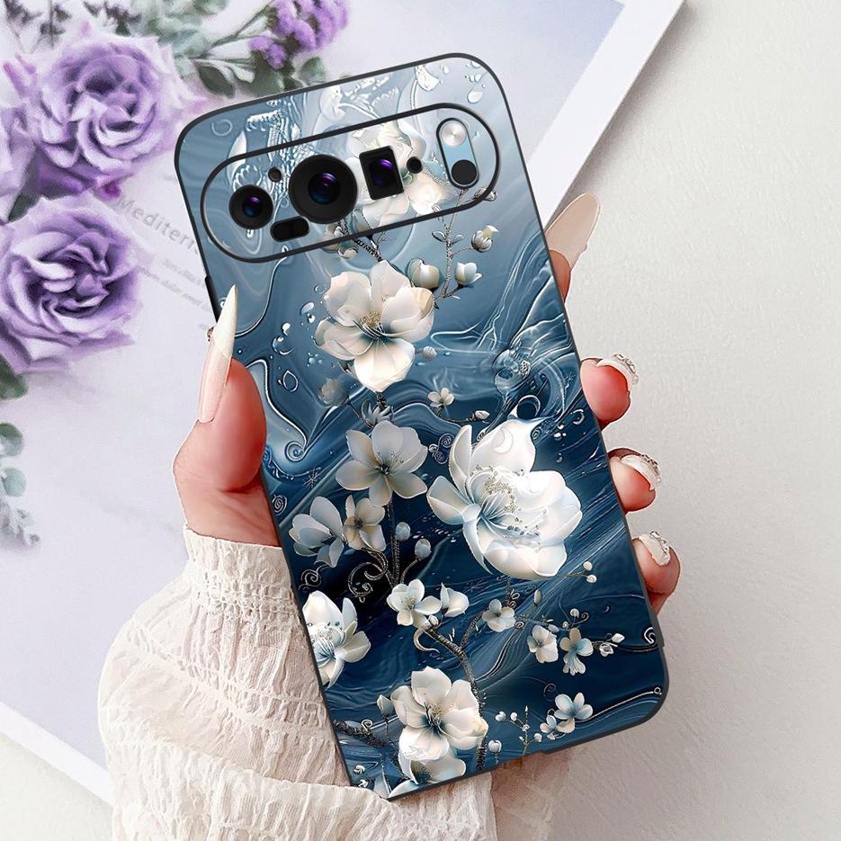 Custodia per Google Pixel 9 Pro Custodia Pixel9A Fiori Colorati Cover Dipinta Custodia Morbida in Silicone per Telefono per Google Pixel 9A Pixel9 Pro Guscio
