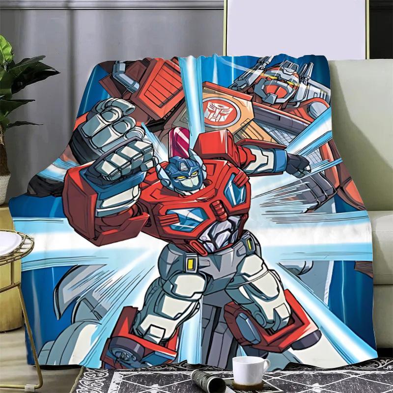 Anime Transformers G1 Car Robot Printed Blanket Picnic Blankets Warm Blanket Soft Comfortable Blanket Home Travel Birthday Gift