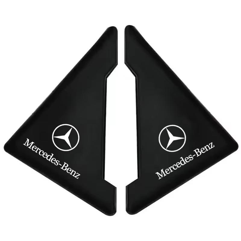 2pcs Badge Car Door Corner Protection Decals 3D Stickers For Mercedes Benz W212 W211 W213 W203 W205 W204 A C E B R Class OY4