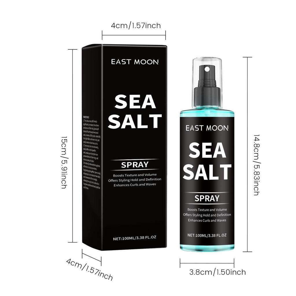 Sea Salt Hair Styling Spray Lazy Curl Defining Improving Thicken Strong Hold Non Greasy Fluffy Natural Wave Hair Nourishing Oil
