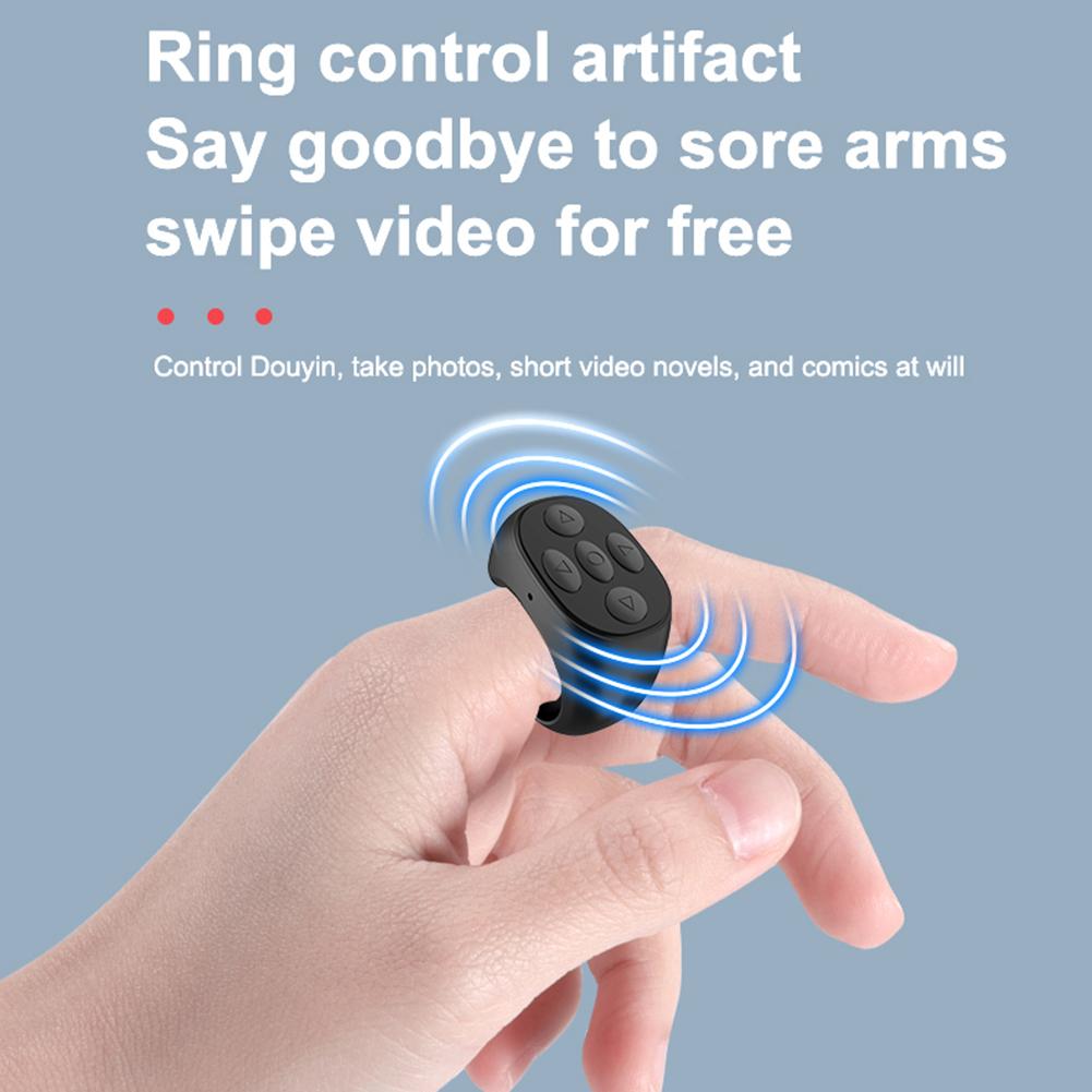 Wireless Bluetooth-compatible Ring Browsing Smart Automatic Page Turner Portable Automatic Page Turner Browsing for Mobile Phone 5