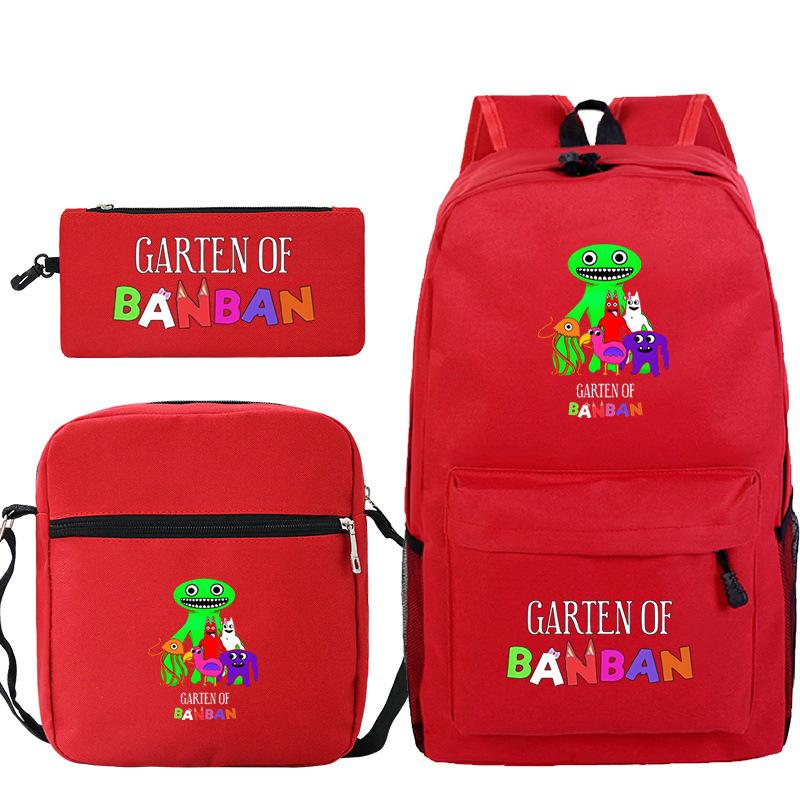 Spotted Garden Primary School Bag Shoulder Bag Pencil Bag Three-piece Set