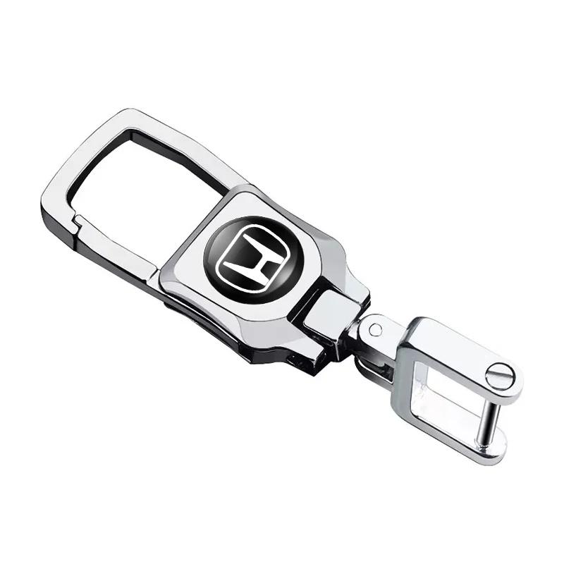 PCVHD1 Metal Car Styling Emblem Keychain Key Ring Chain Gift For Honda Civic Fit Accord City Vezel CR-V S660 Odyssey HR-V Insight