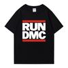 RUN DMC Graphic Print Crew Neck Oversized Tee Shirt Streetwear 100 Cotton Unisex Women Short Sleeve Tshirts Popular Unisex Tops