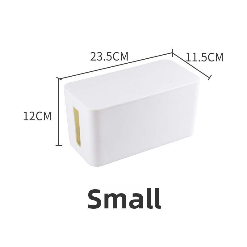 Home Office Cable Organizer With Cover For Data And Power Wires