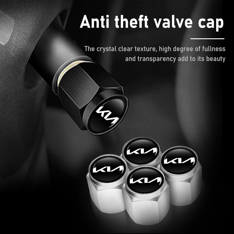 OYQZ3 5pcs Metal Car Tire Wheel Theftproof Cap Air Valve Stem Cover For KIA K5 K2 Optima Soul Spectra Niro Cadenza Sephia Carens