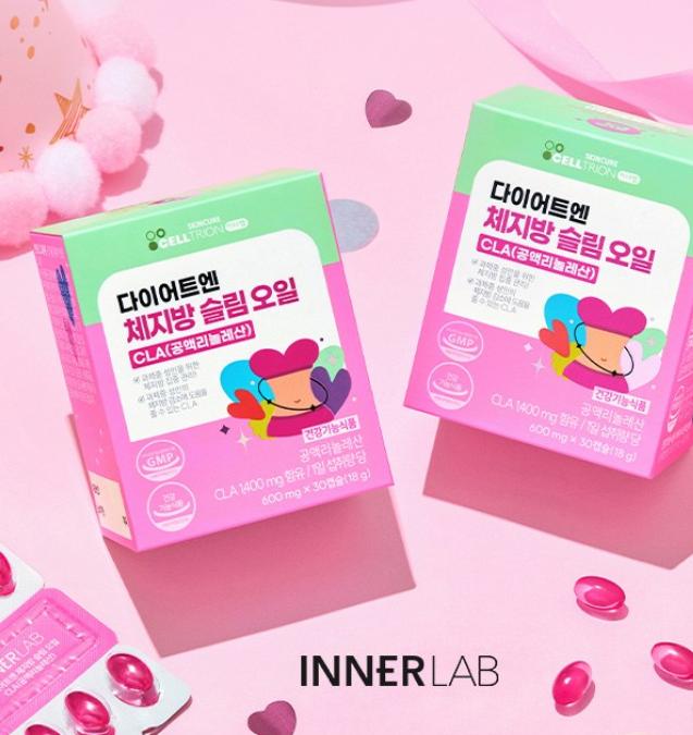 Celltrion InnerLab Diet-En CLA Slimming Oil 30 Capsules – Body Fat Management
